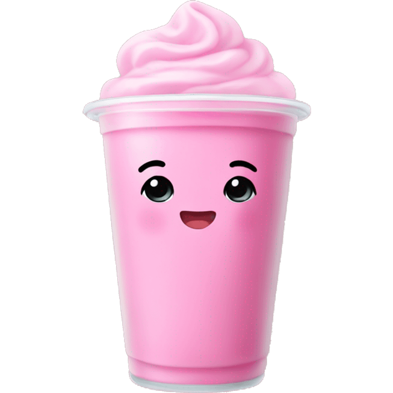 Baby pink boba emoji