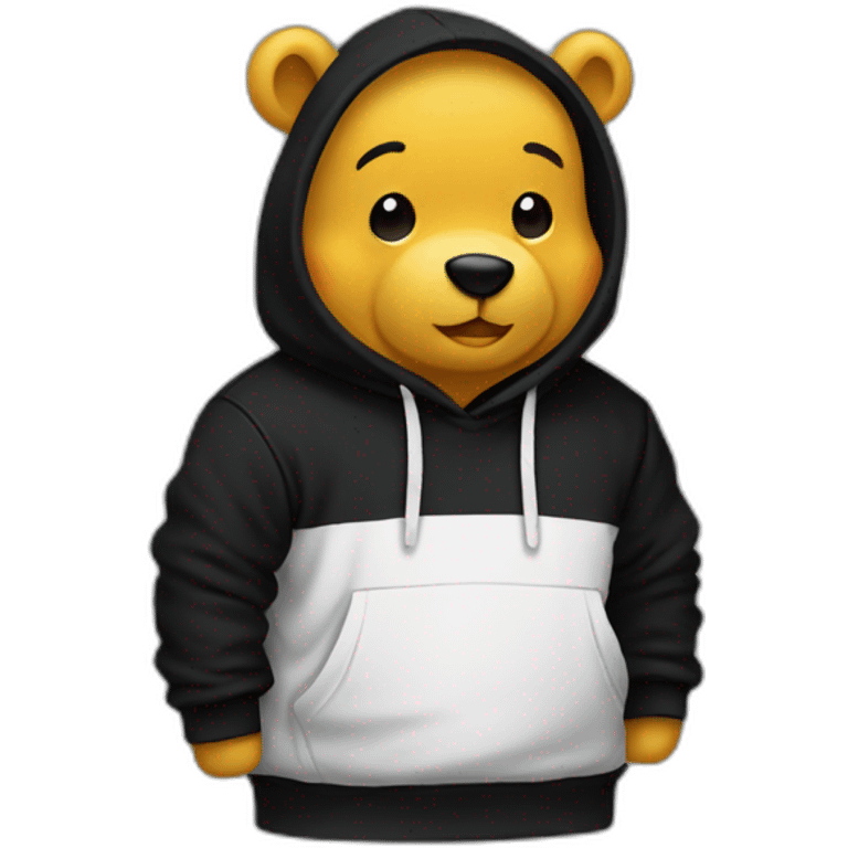 pooh-in-black-hoodie emoji