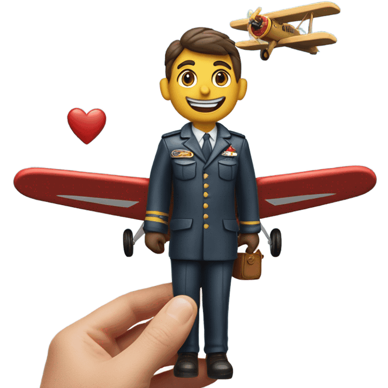 Love of a pilot  emoji