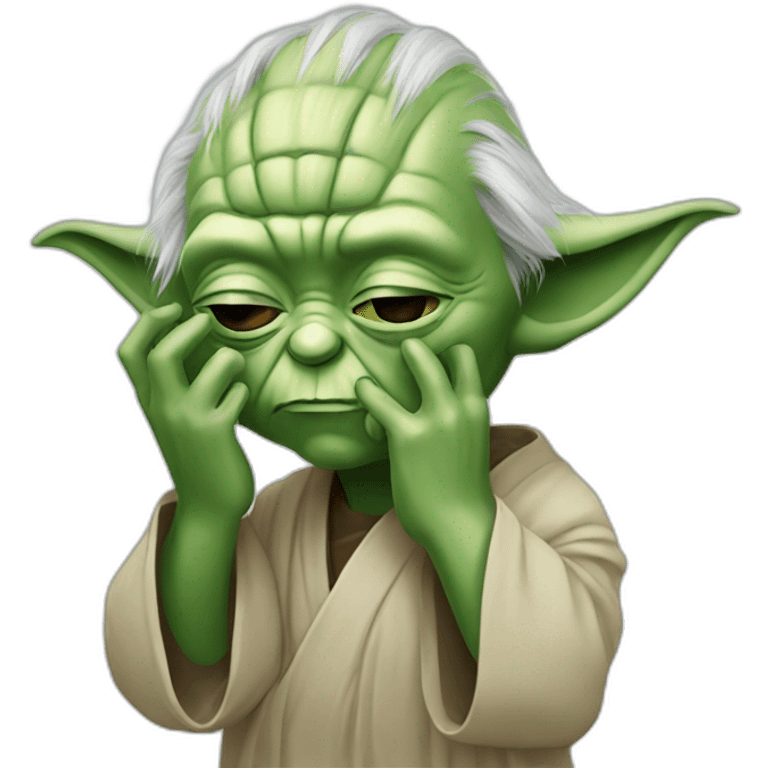 Yoda face palm  emoji