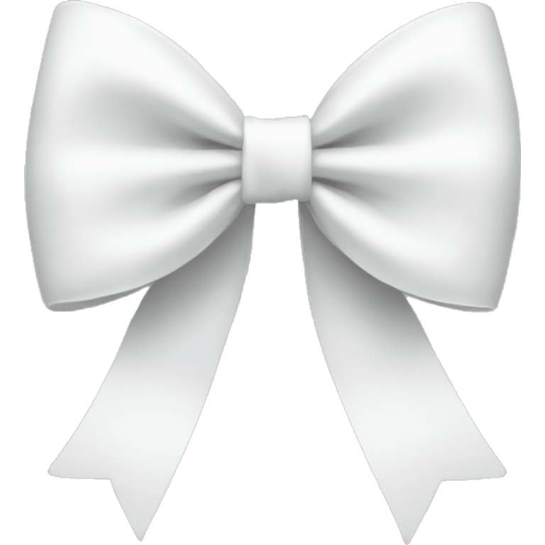 White bow emoji