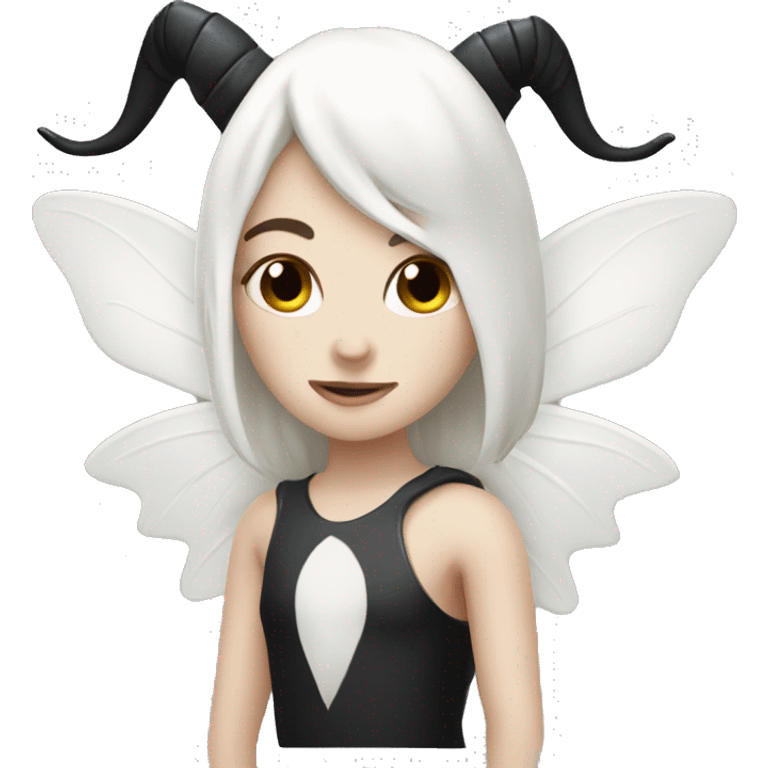 White dairy, with a dark fairy aesthetic  emoji