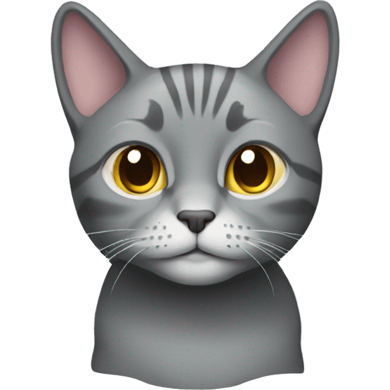 Fold gray cat emoji