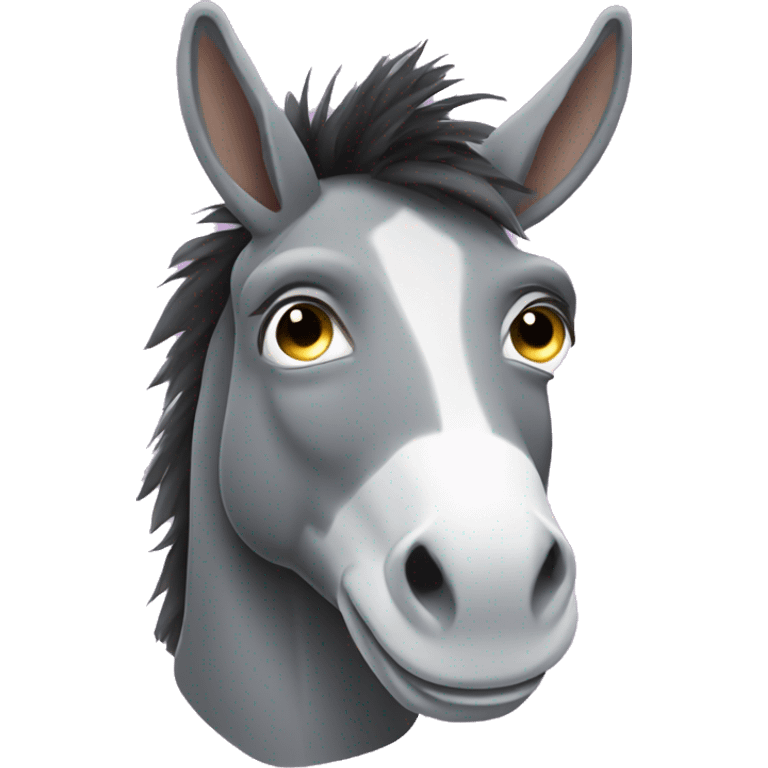 donkey with disco ball eyes emoji