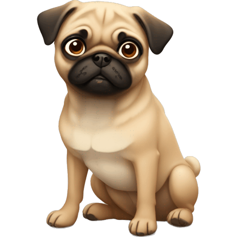 Fawn pug  emoji