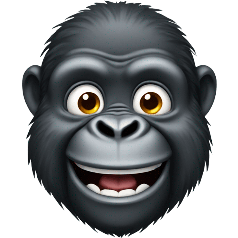 Gorilla smiling  emoji