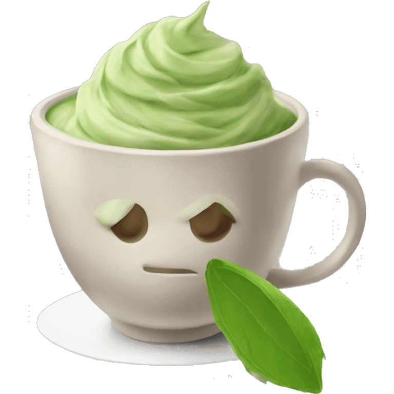 różowa matcha  emoji