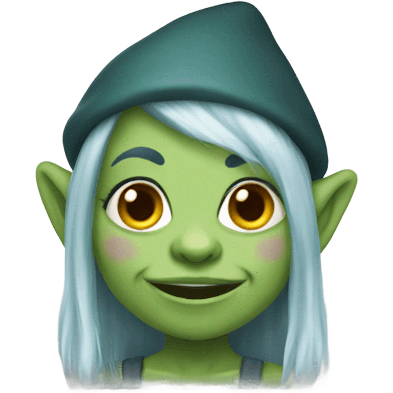 Female troll gnome emoji