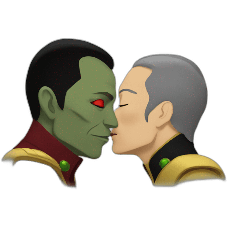 Garak kissing Bashir emoji