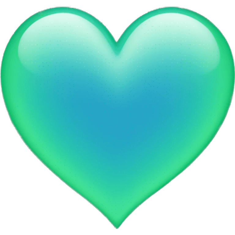 blue-green heart emoji