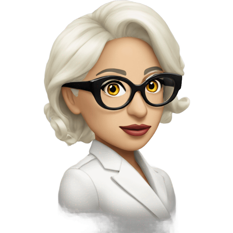 Lady gaga classy glasses  emoji