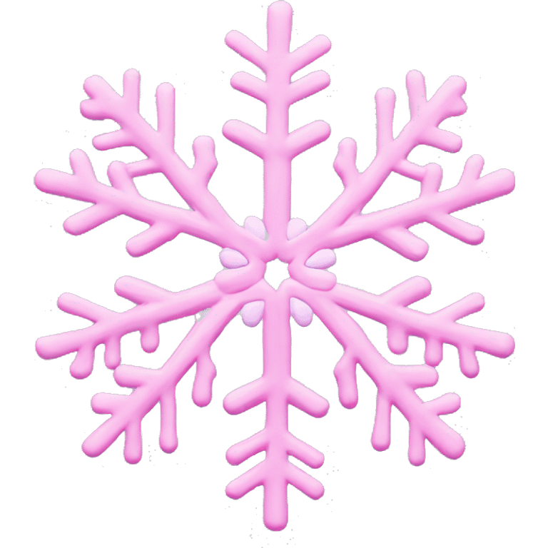 pastel pink snowflake  emoji