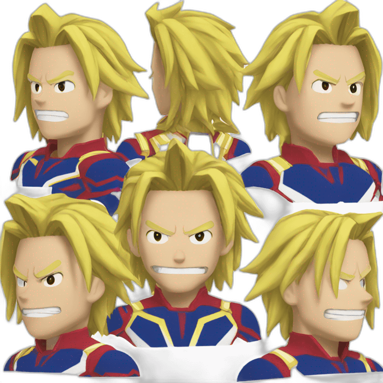 All might hero motivated emoji