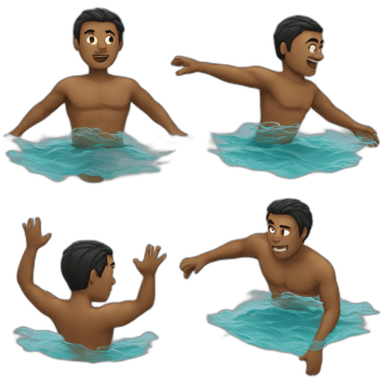 Swimming guy emoji