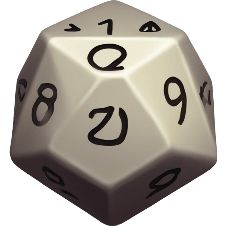 D20 dice emoji