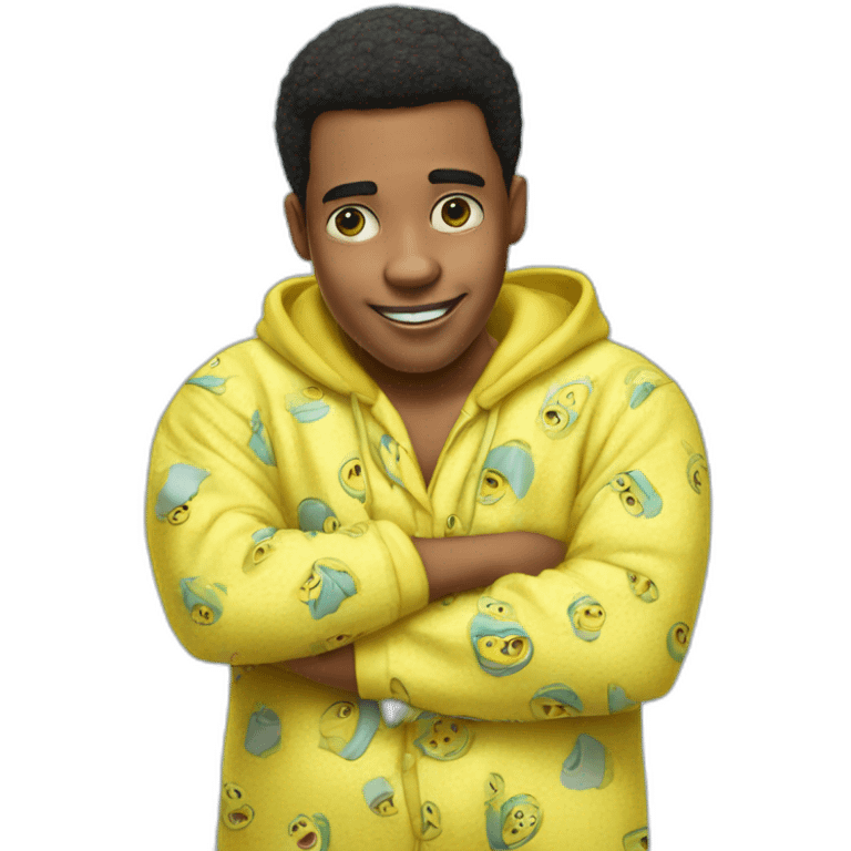 Boy in sponge bob pajama emoji