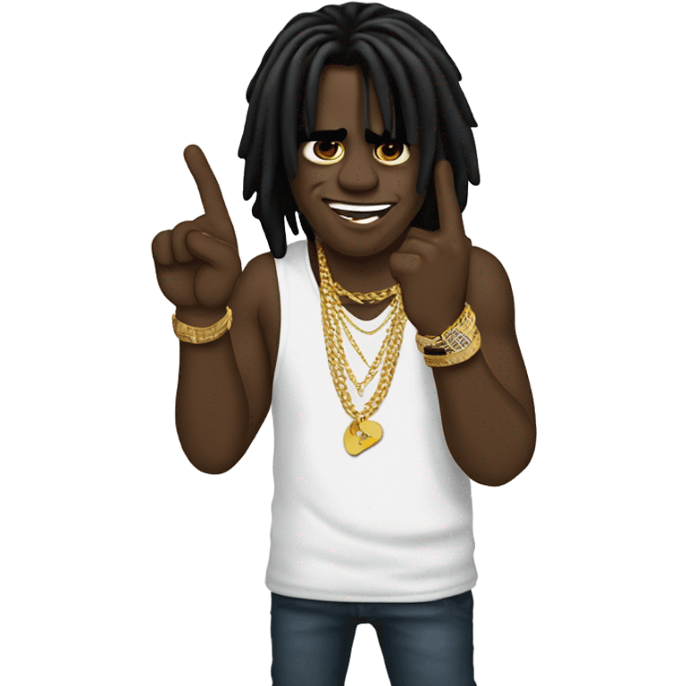 cheif keef throwing up the middle finger  emoji