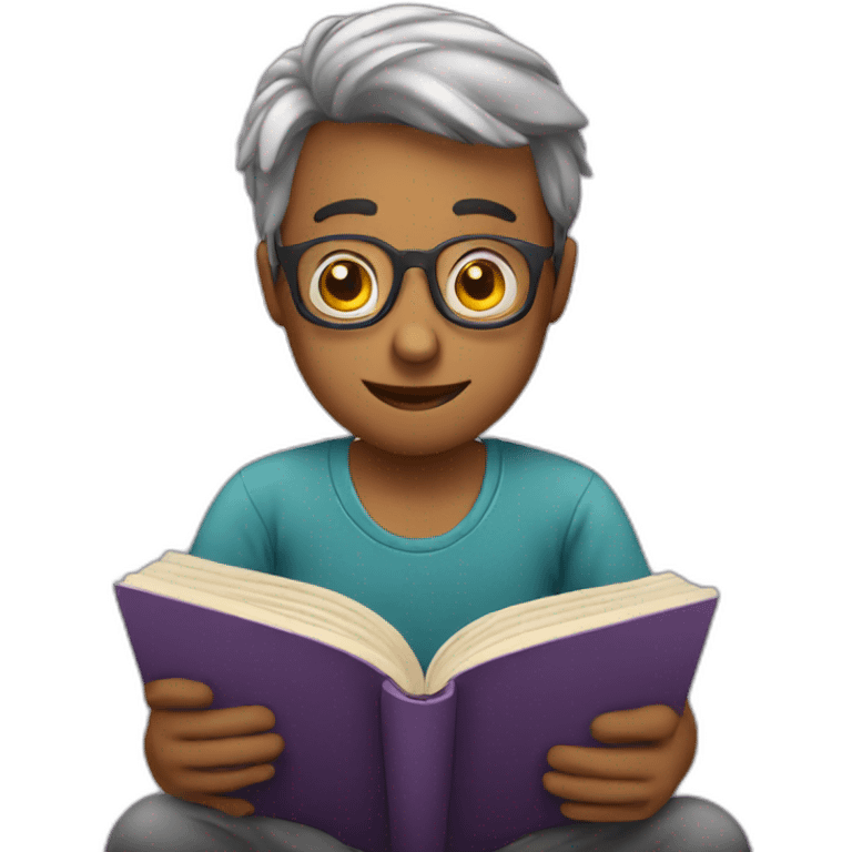 reading a book emoji