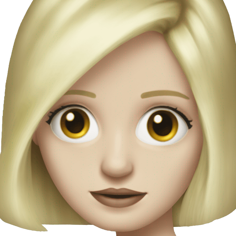 Eva Green with blonde hair emoji