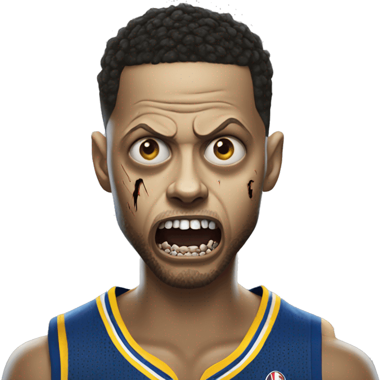 scary zombie stephen curry emoji