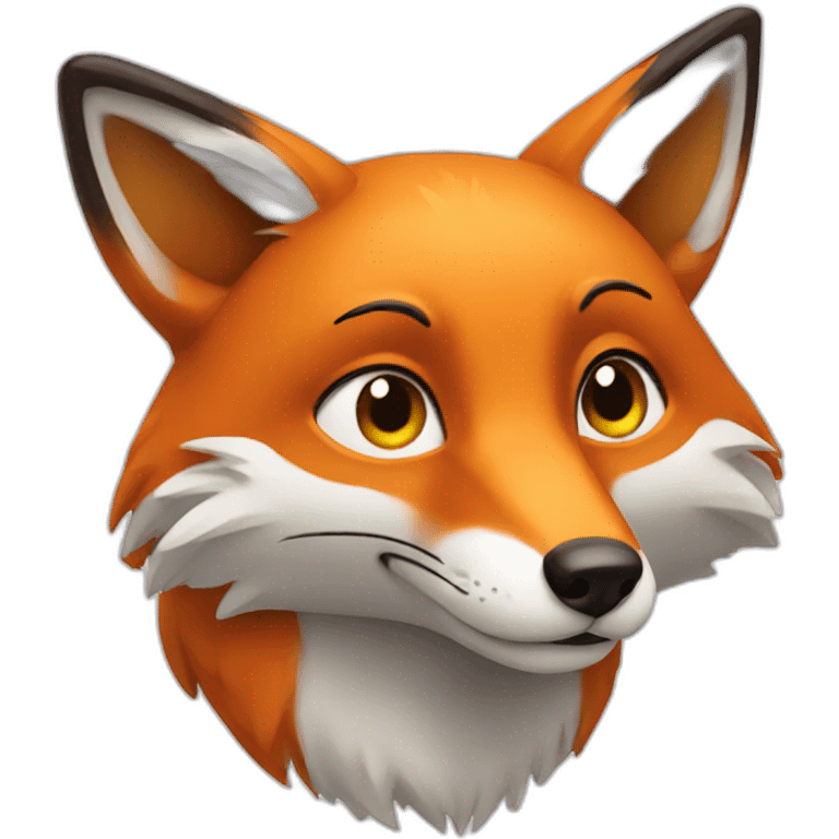 thinking fox emoji