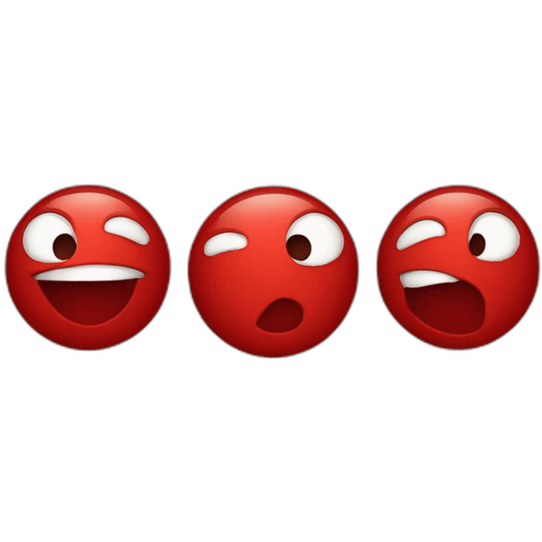 Cœur mignon rouge emoji