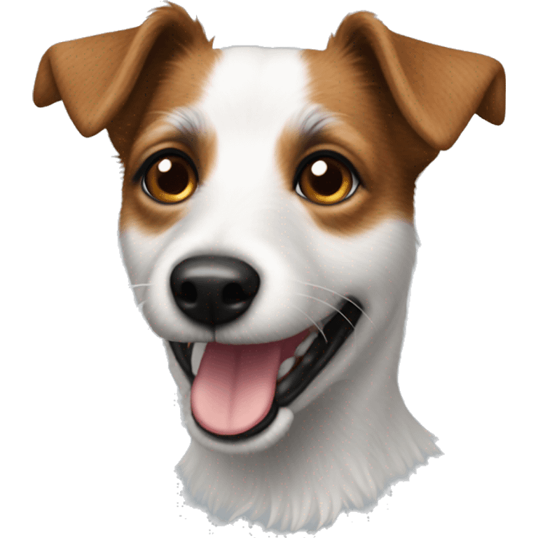 Hairy jack russel dog  emoji