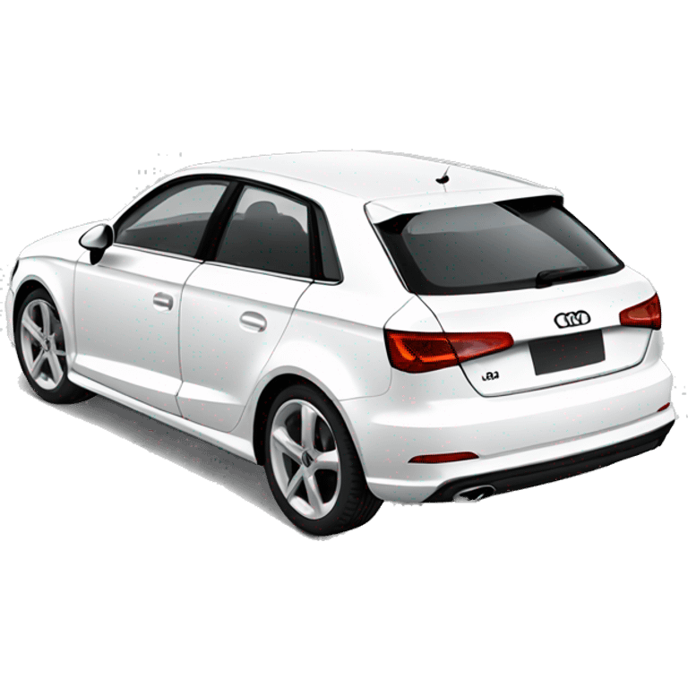 White Audi A3 emoji