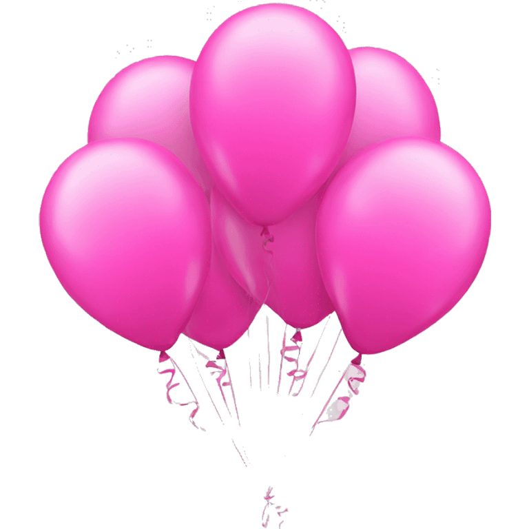 Happy birthday pink balloons emoji