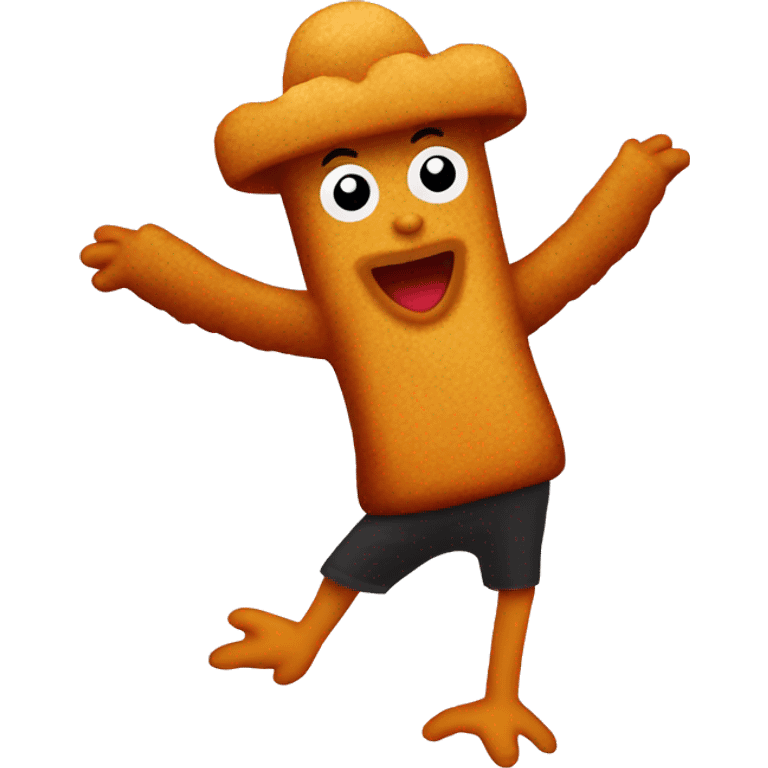 Dancing chicken nugget emoji