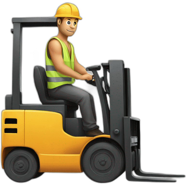 man-forklift emoji