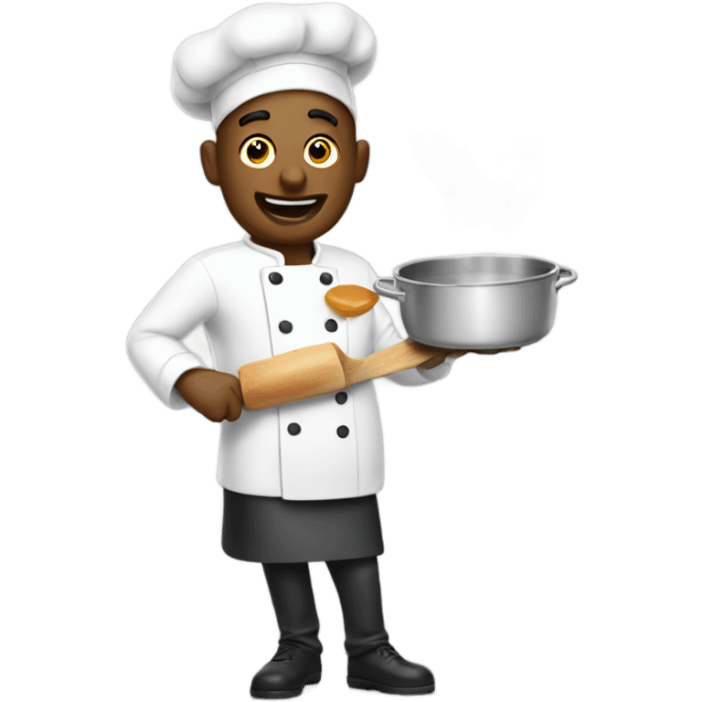 Emoji chef cooking up more emojis emoji