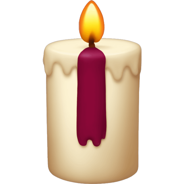 burgundy candle  emoji