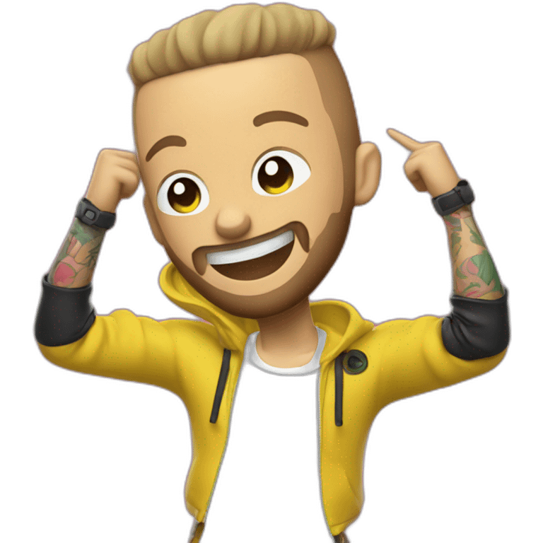 M Pokora dab emoji