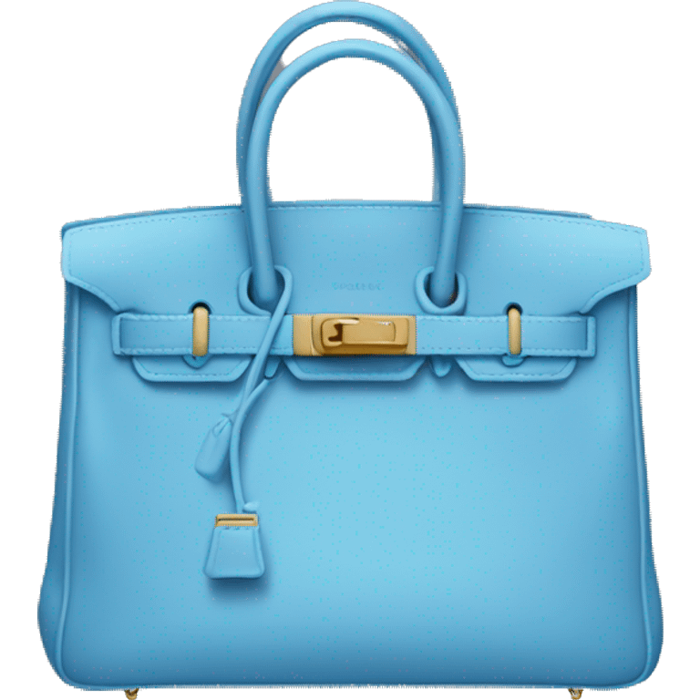 Birkin bag blue emoji