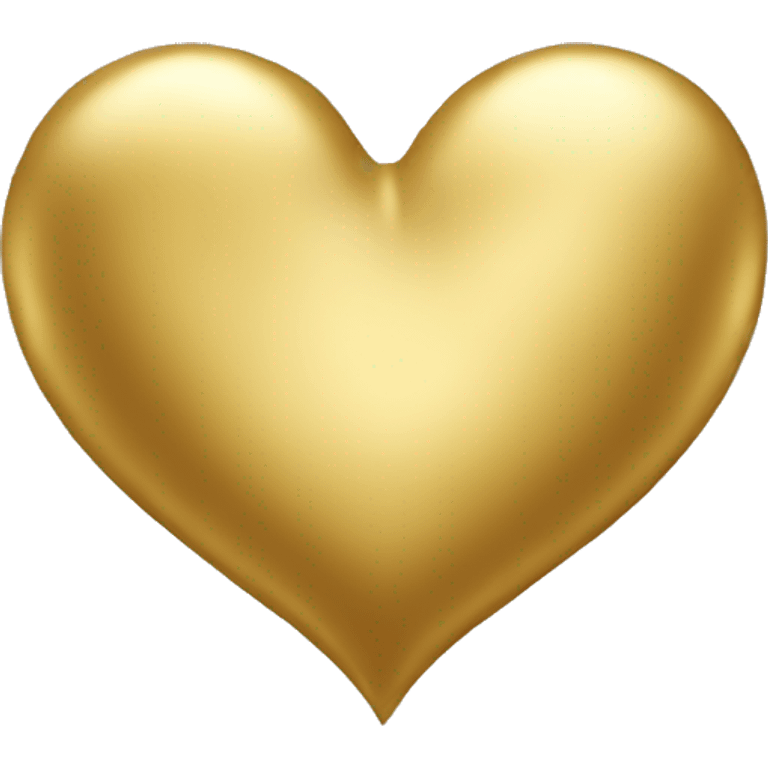 Gold heart emoji