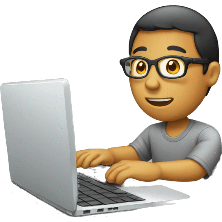 A person using a laptop emoji