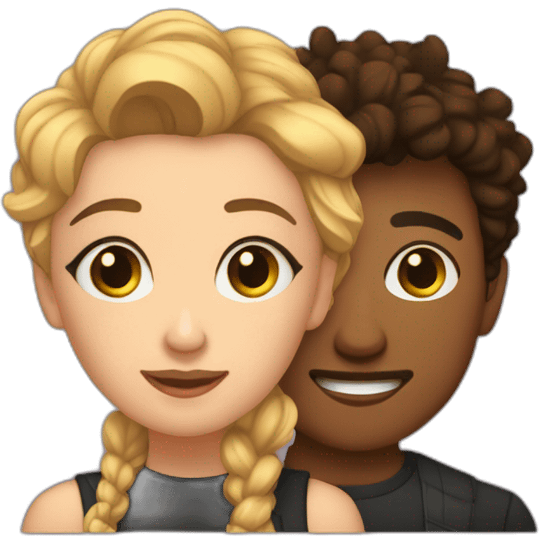 Lizzie Armanto and Axel cruysbergh emoji