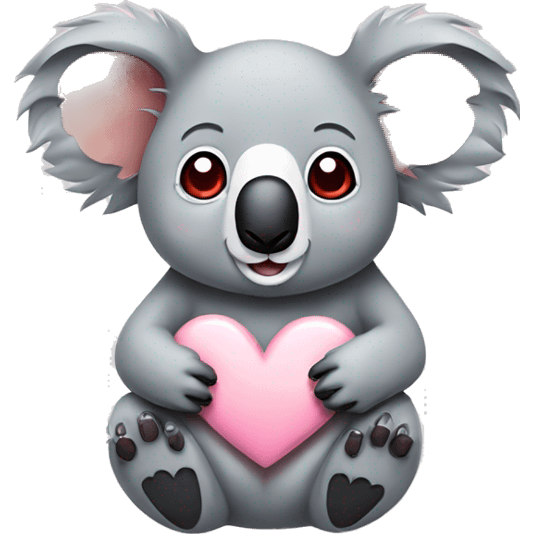 Koala with heart emoji