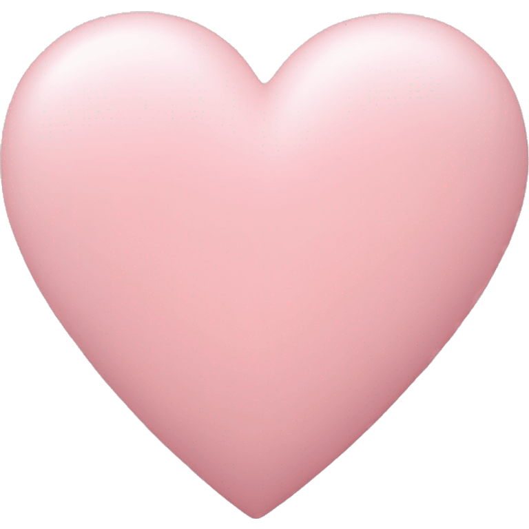 Asthetic light pink heart emoji