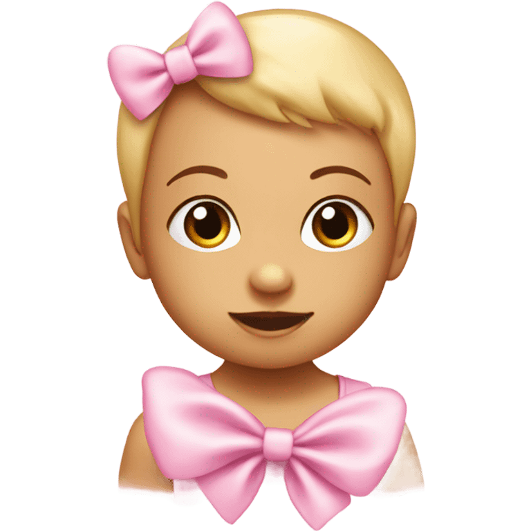 baby pink hart with a pink lazo emoji