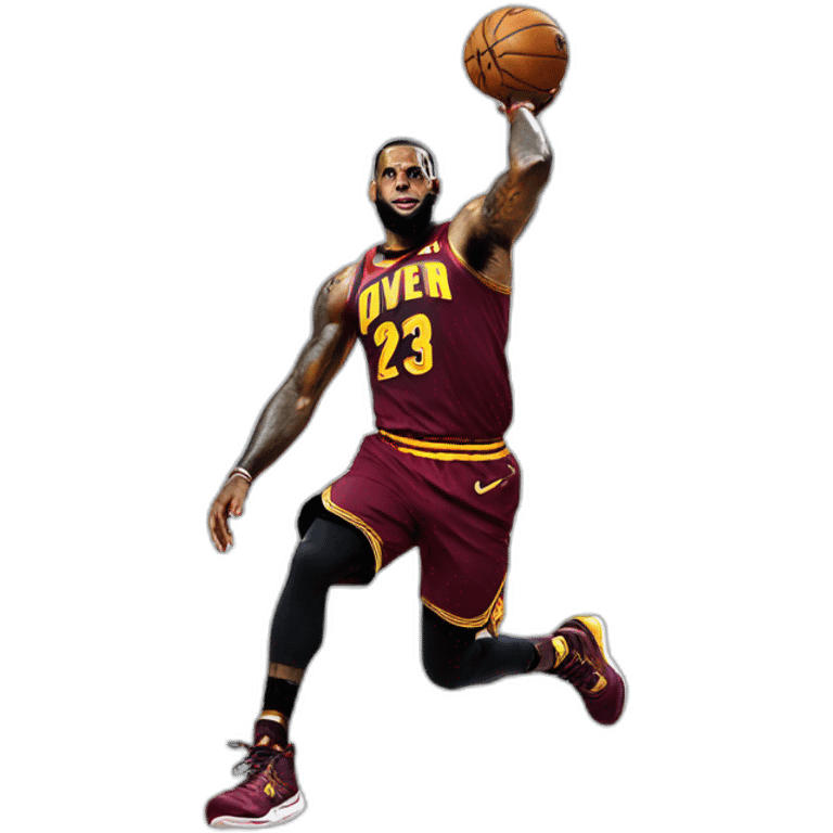 lebron james jumping emoji