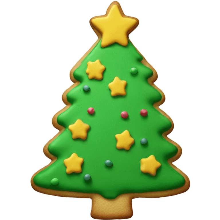 Christmas tree cookie  emoji