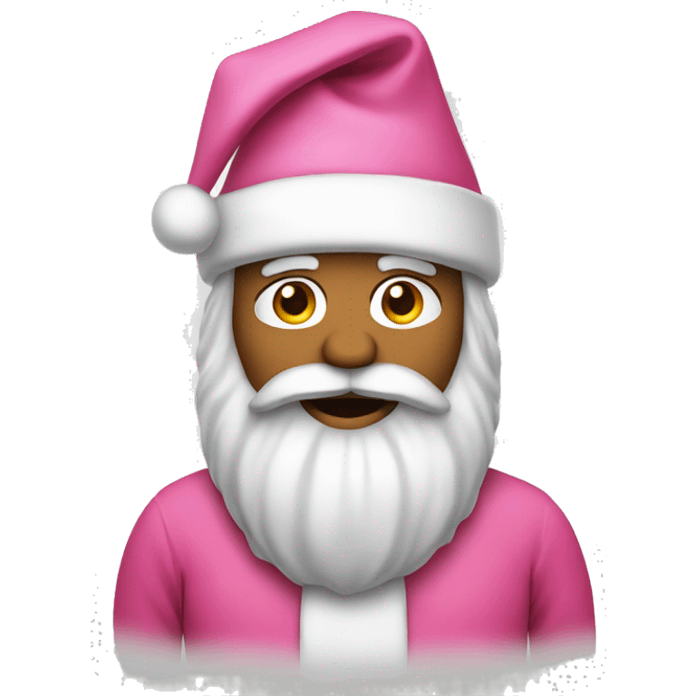 Pink Santa emoji