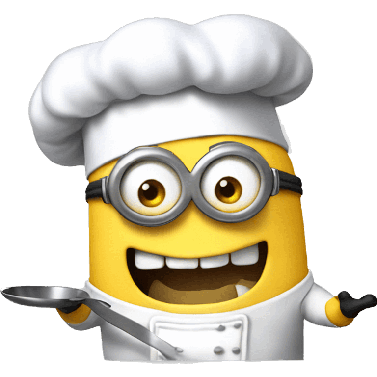 Despicable 4 character mega minion chef cooking up a storm emoji