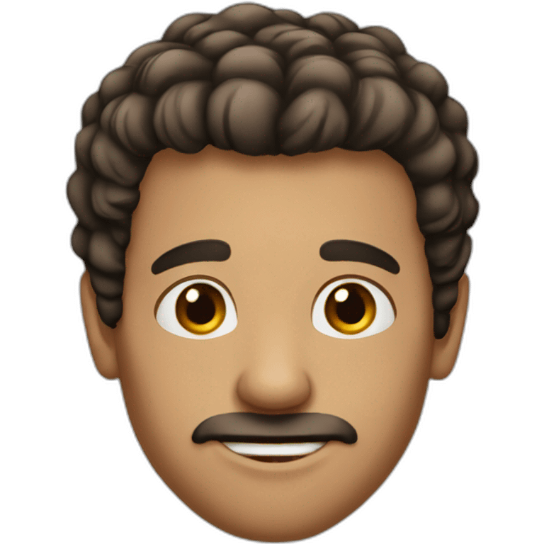 men 25 very short hairs big nose emoji