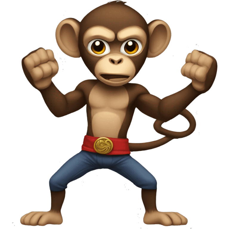 Fighting monkey  emoji