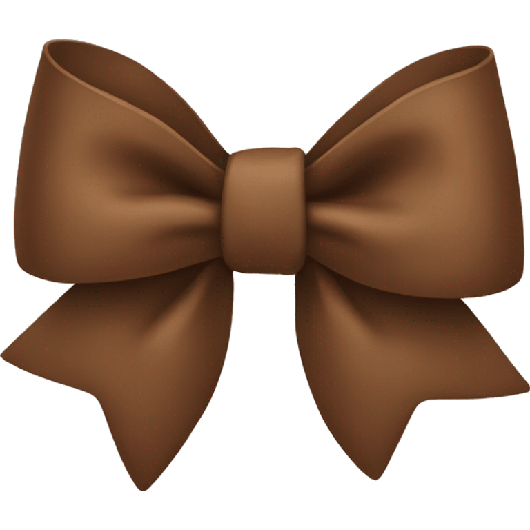 Brown bow emoji