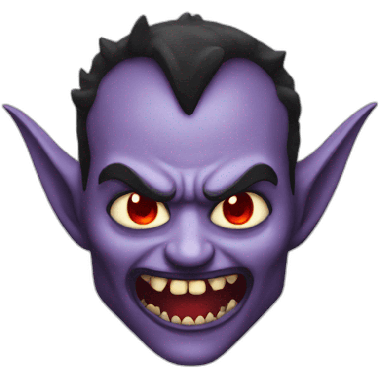 Demon looking vampire emoji