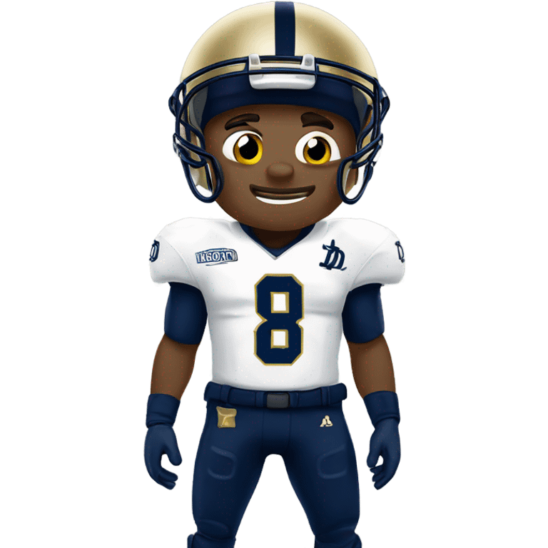 Notre dame football player crying emoji